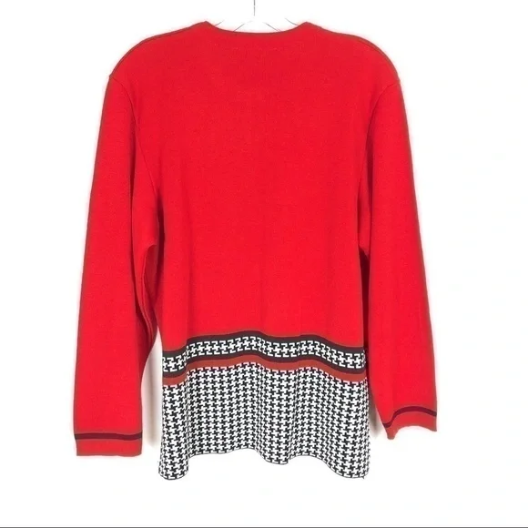 Giulio Saletta red holiday cardigan sweater - Picture 7 of 11